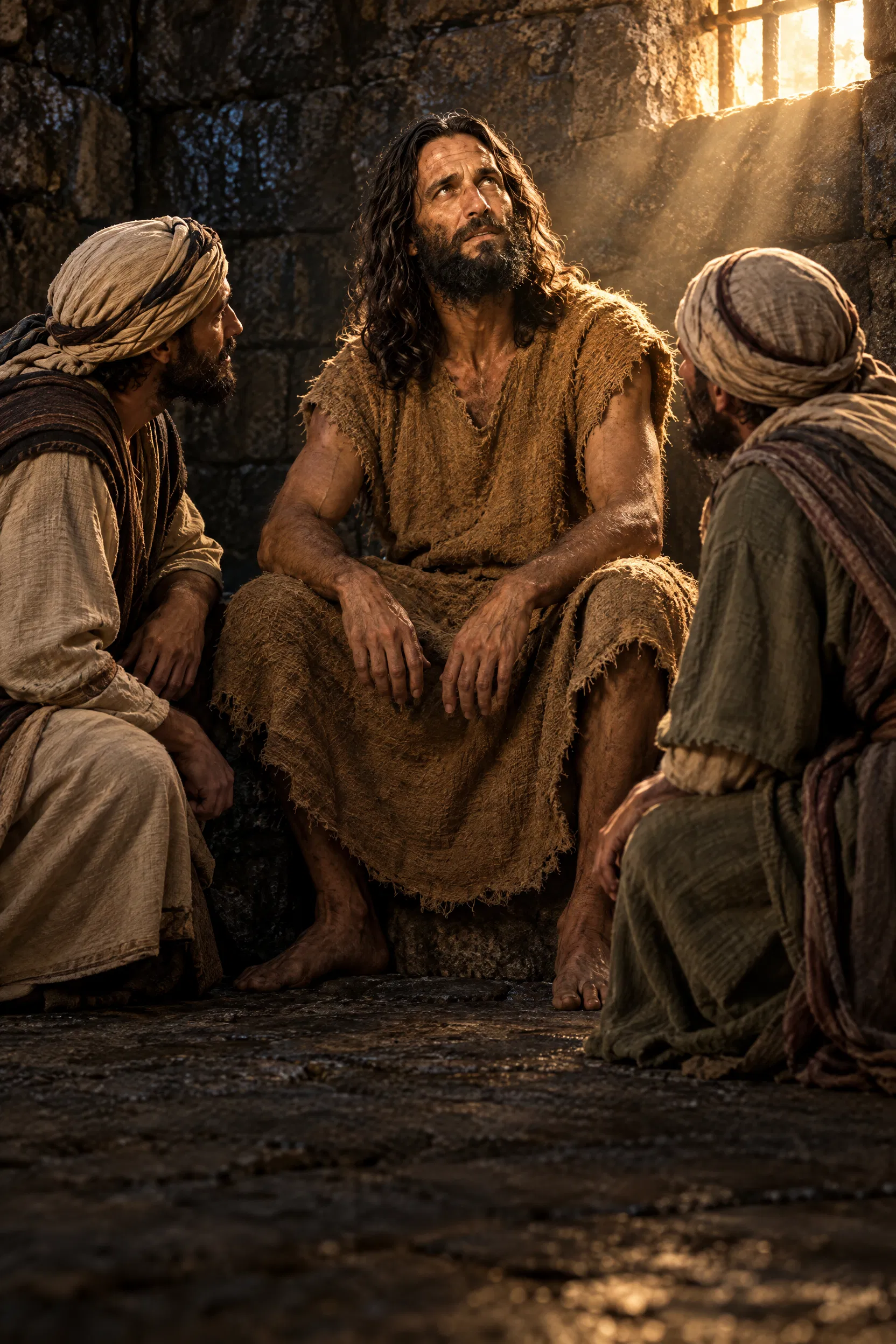 John the Baptist in Prison with His Disciples