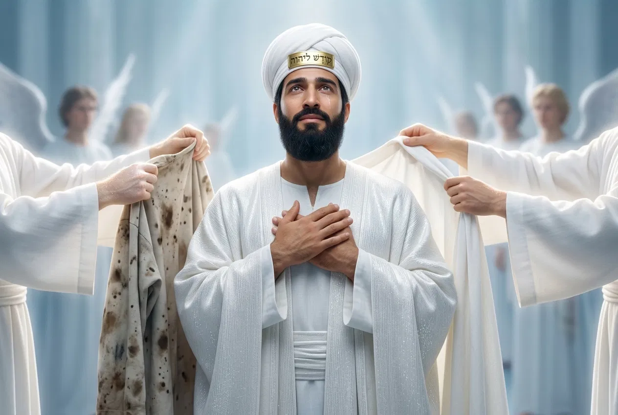 Joshua the High Priest Given Clean Garments