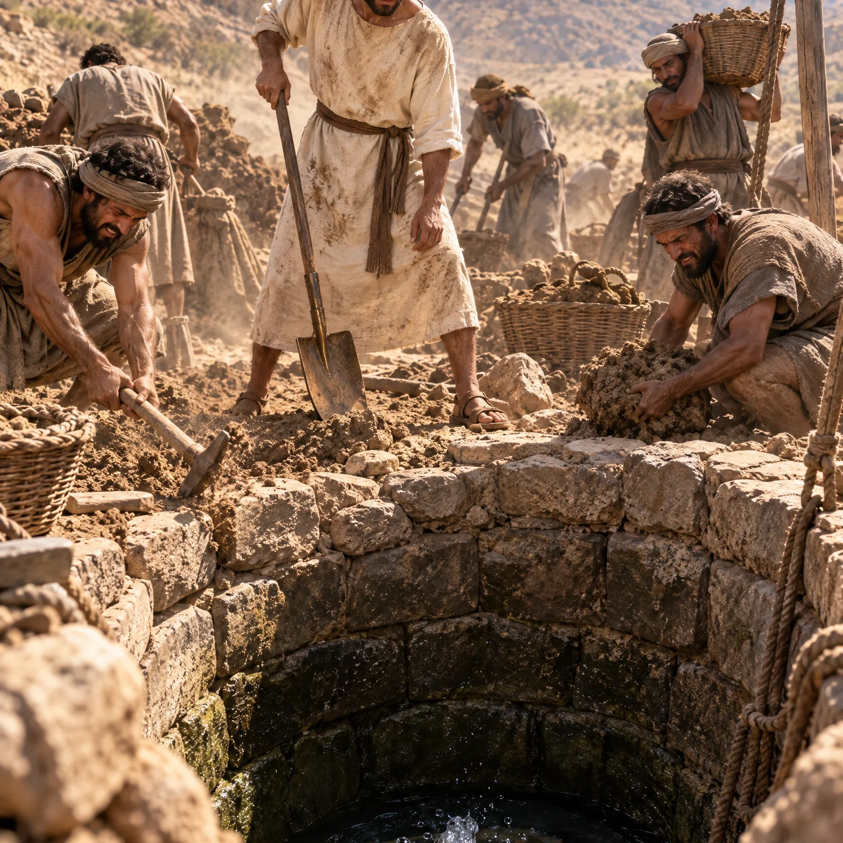 Isaac's Servants Dig Out the Old Well