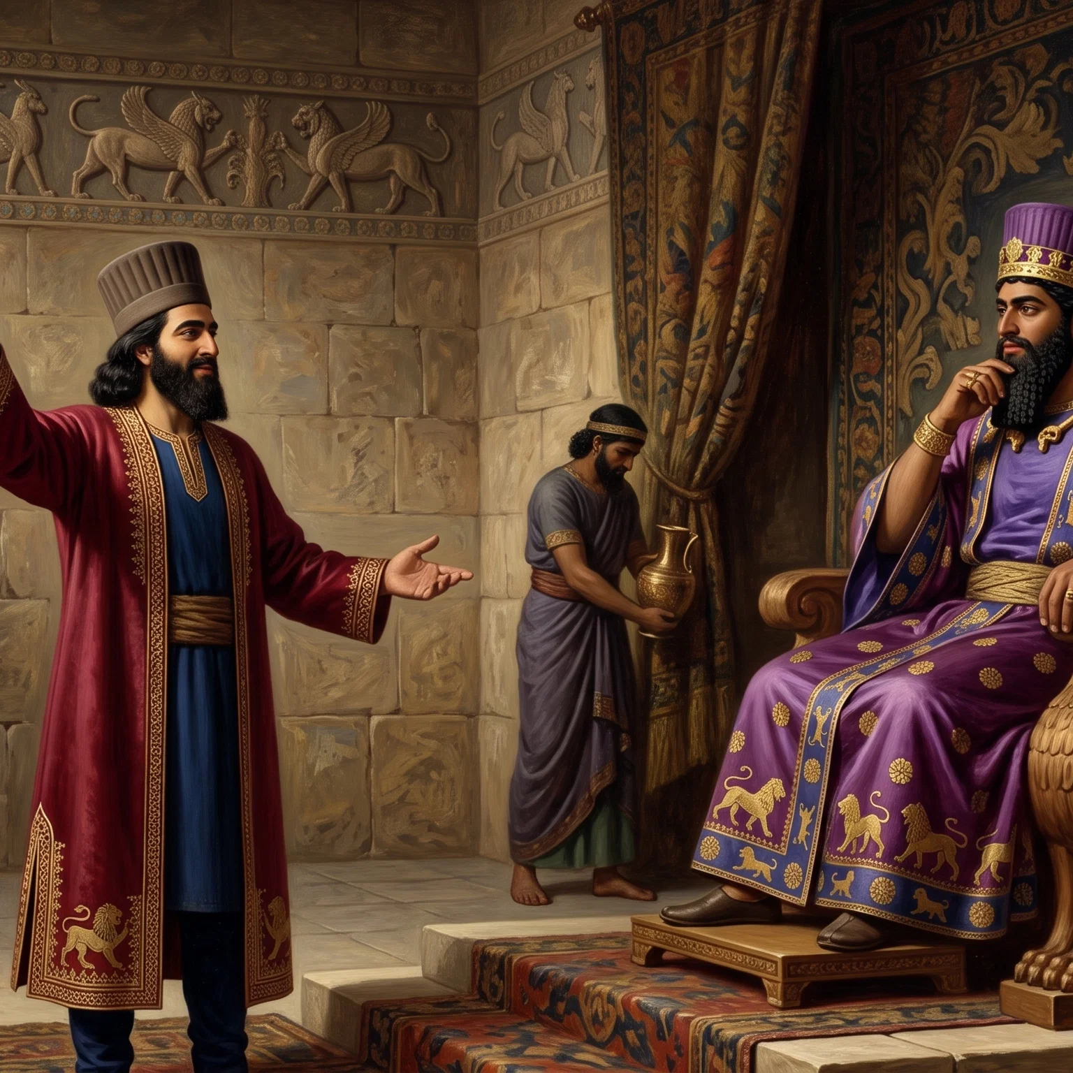 The King Honors Loyal Mordecai