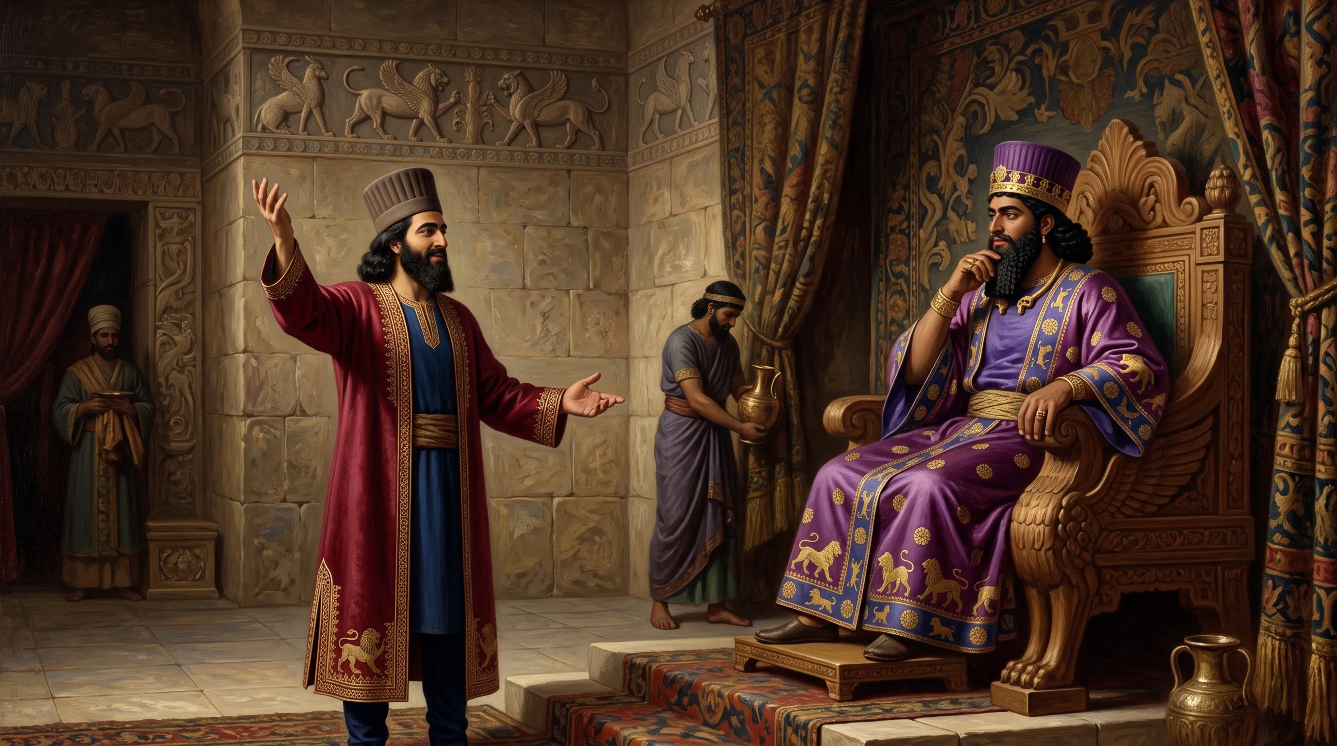The King Honors Loyal Mordecai