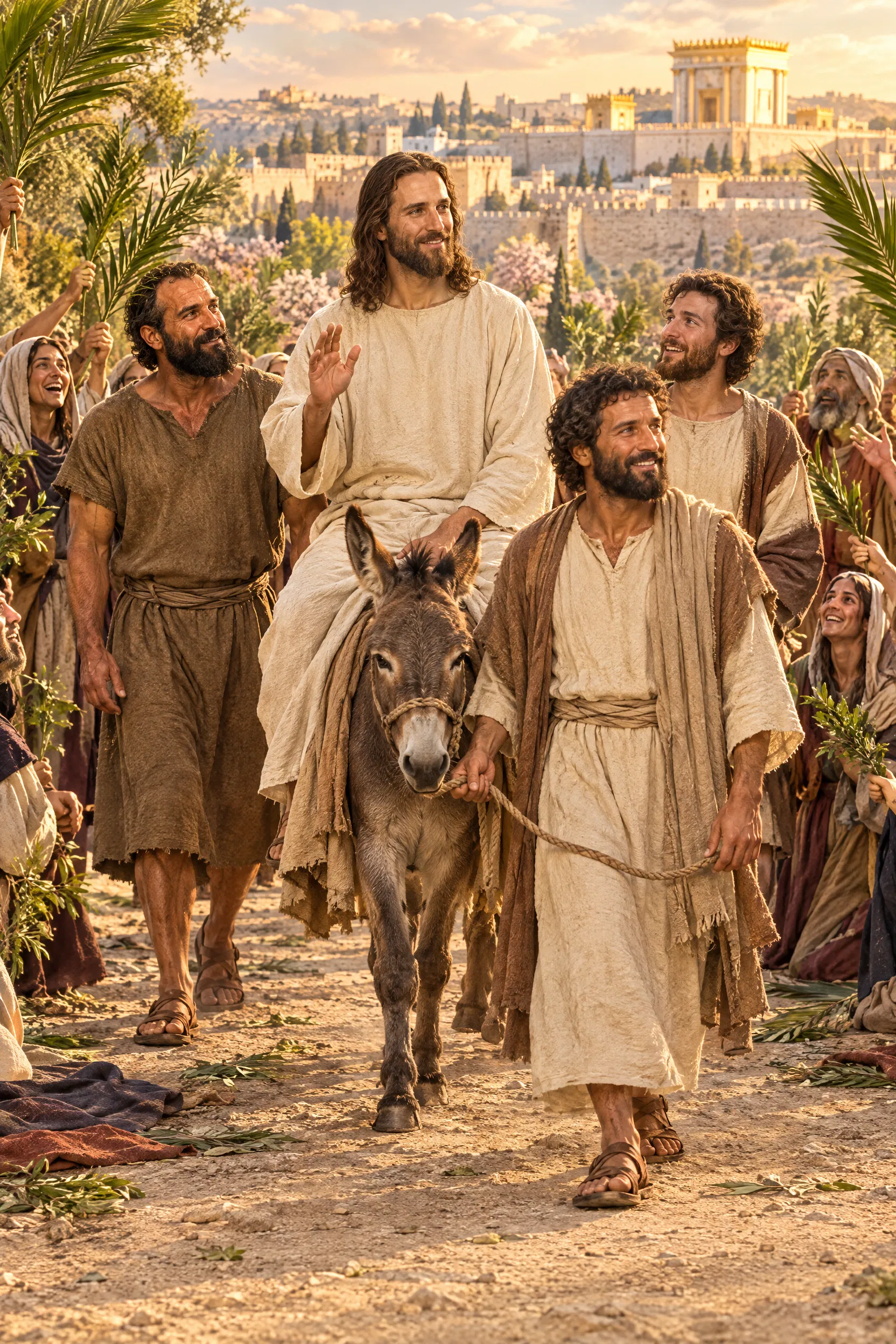 Jesus Rides a Donkey into Jerusalem