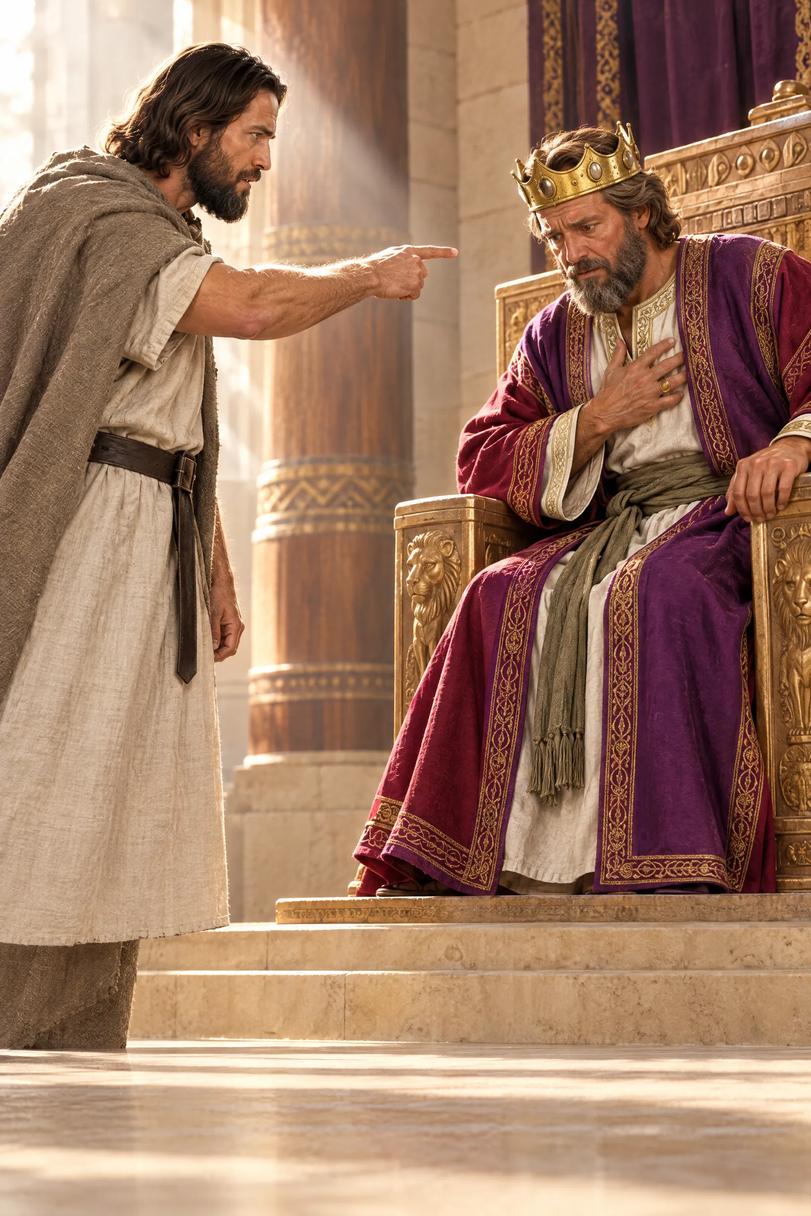 Nathan Points at David and Says Thou Art the Man