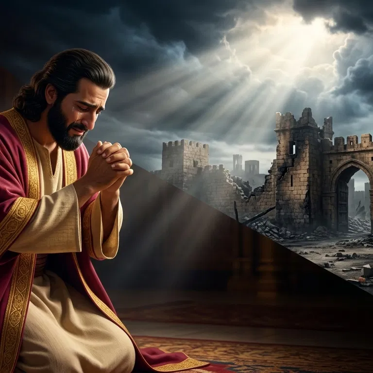 Nehemiah Prays in the Palace for Ruined Jerusalem