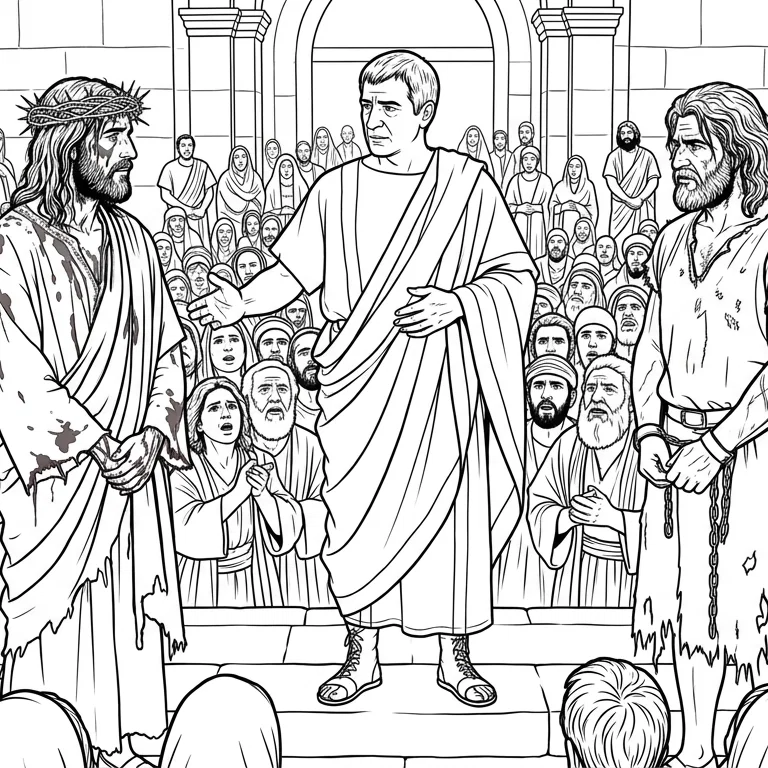 Biblical Scenes for Creative Coloring