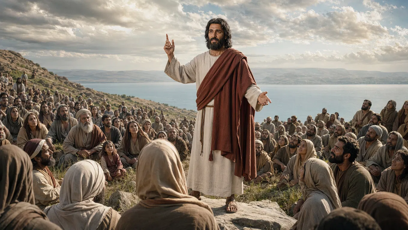 Jesus Preaching the Sermon on the Mount