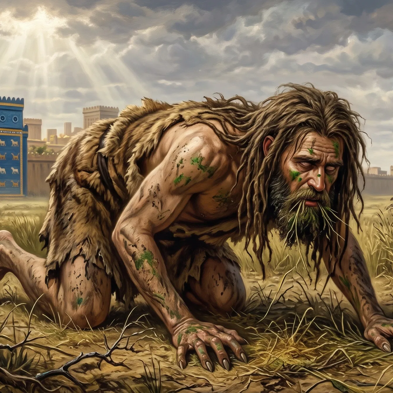 Nebuchadnezzar Eating Grass in the Field