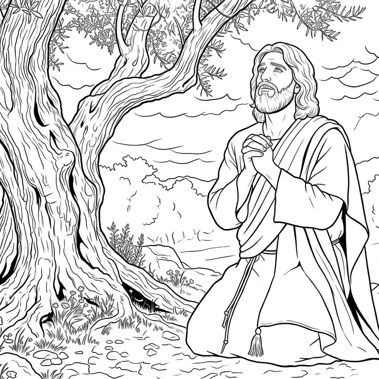 Sacred Scenes Coloring Book Journey