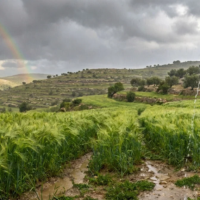 A Promised Harvest Beneath Judean Rains