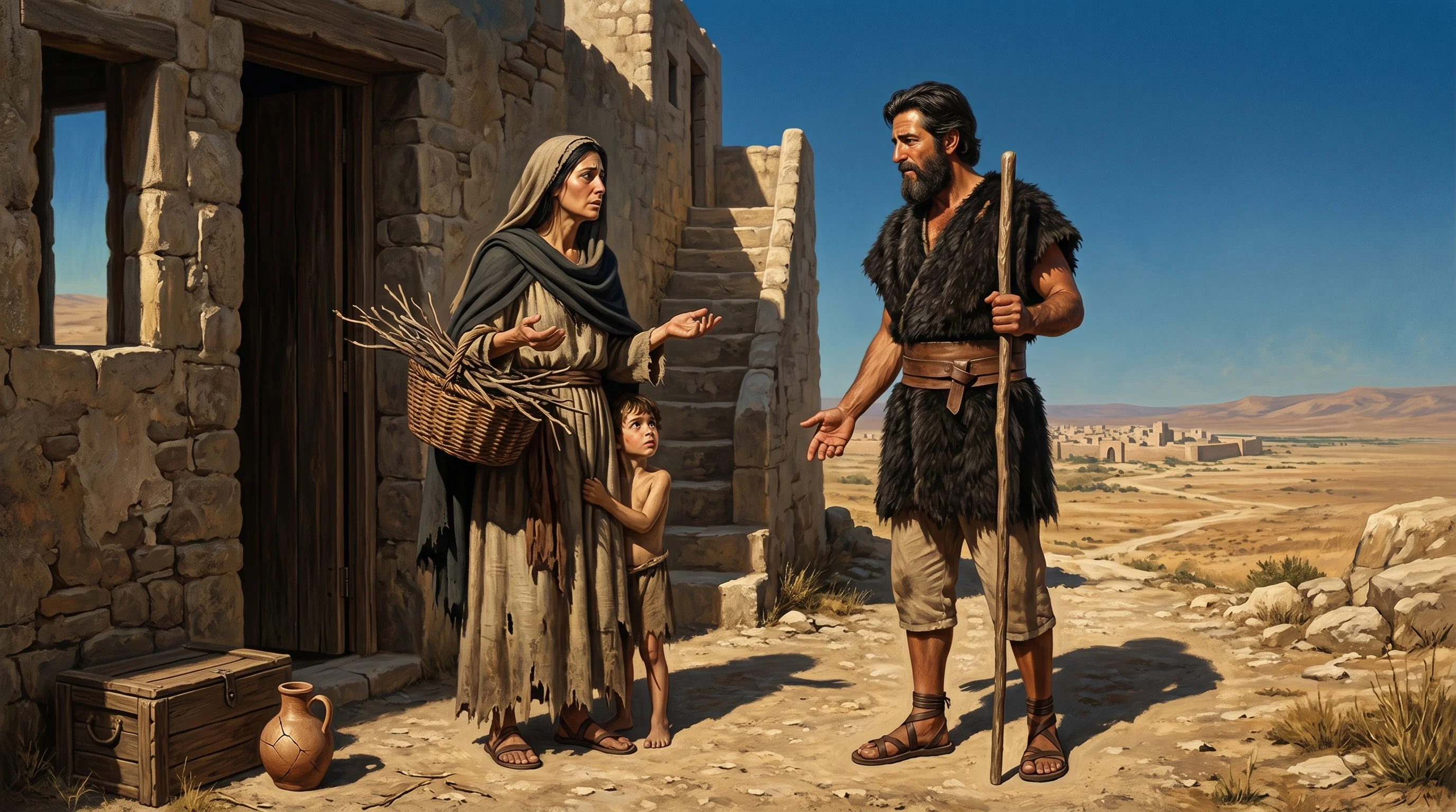 The Widow of Zarephath in Need