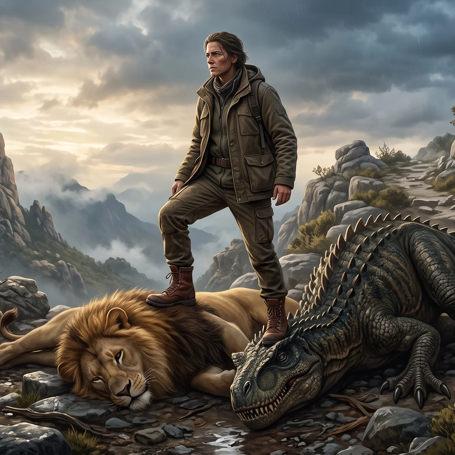 Triumph Over Ancient and Fierce Beasts