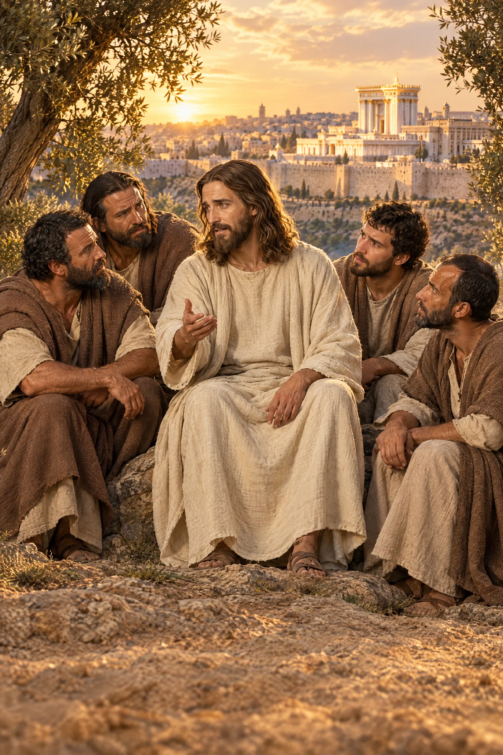 Jesus Foretells the End on the Mount of Olives