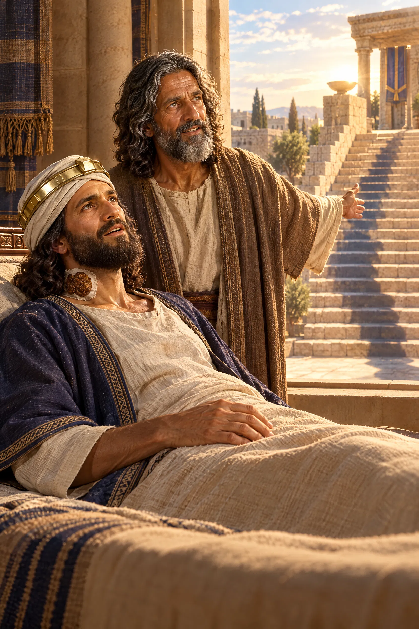 Hezekiah Watches the Shadow Go Back on the Stairway