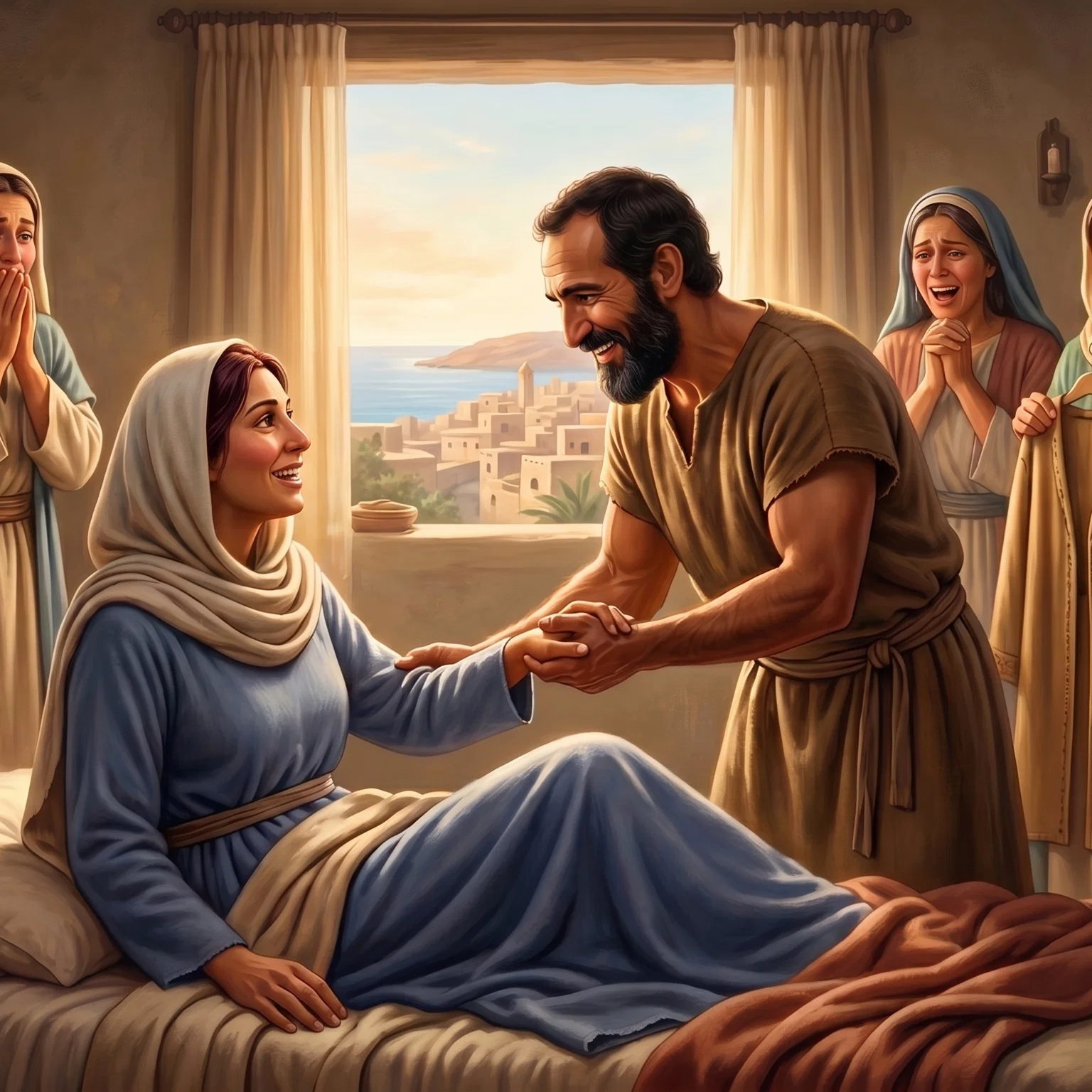 Peter Raising Dorcas from the Dead