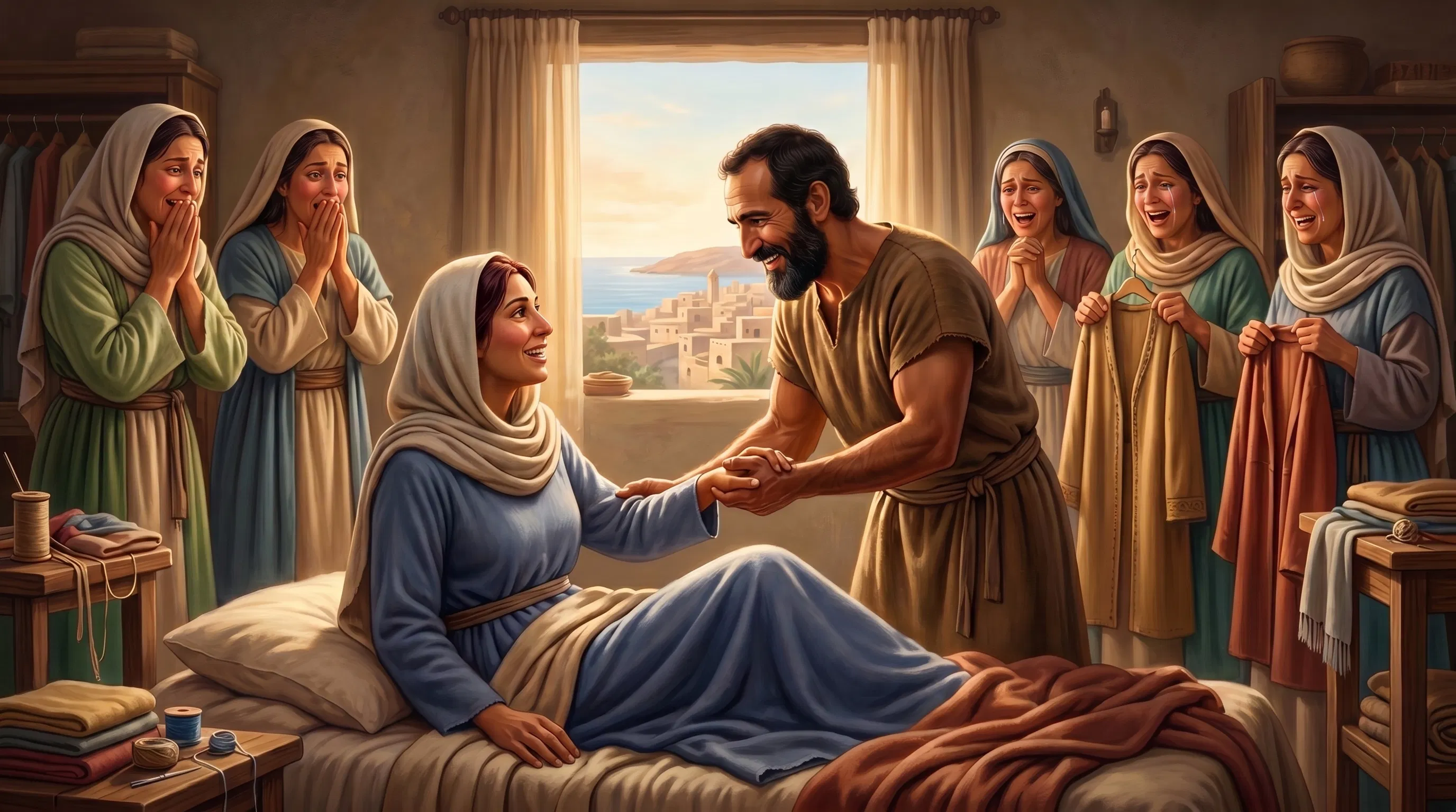 Peter Raising Dorcas from the Dead