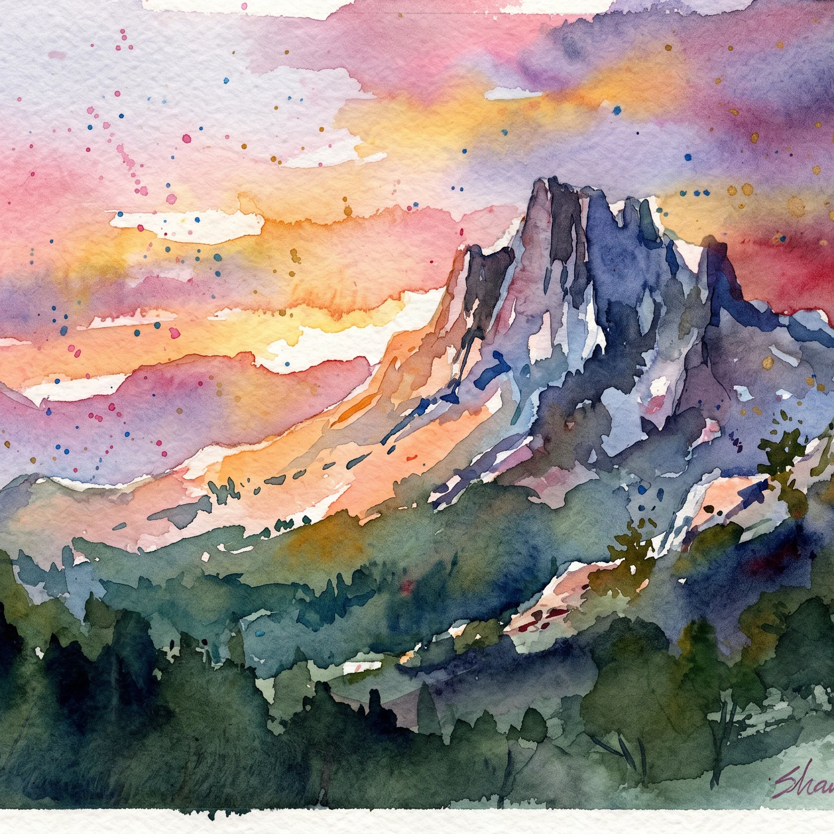 Divine Radiance Over Mount Ossa