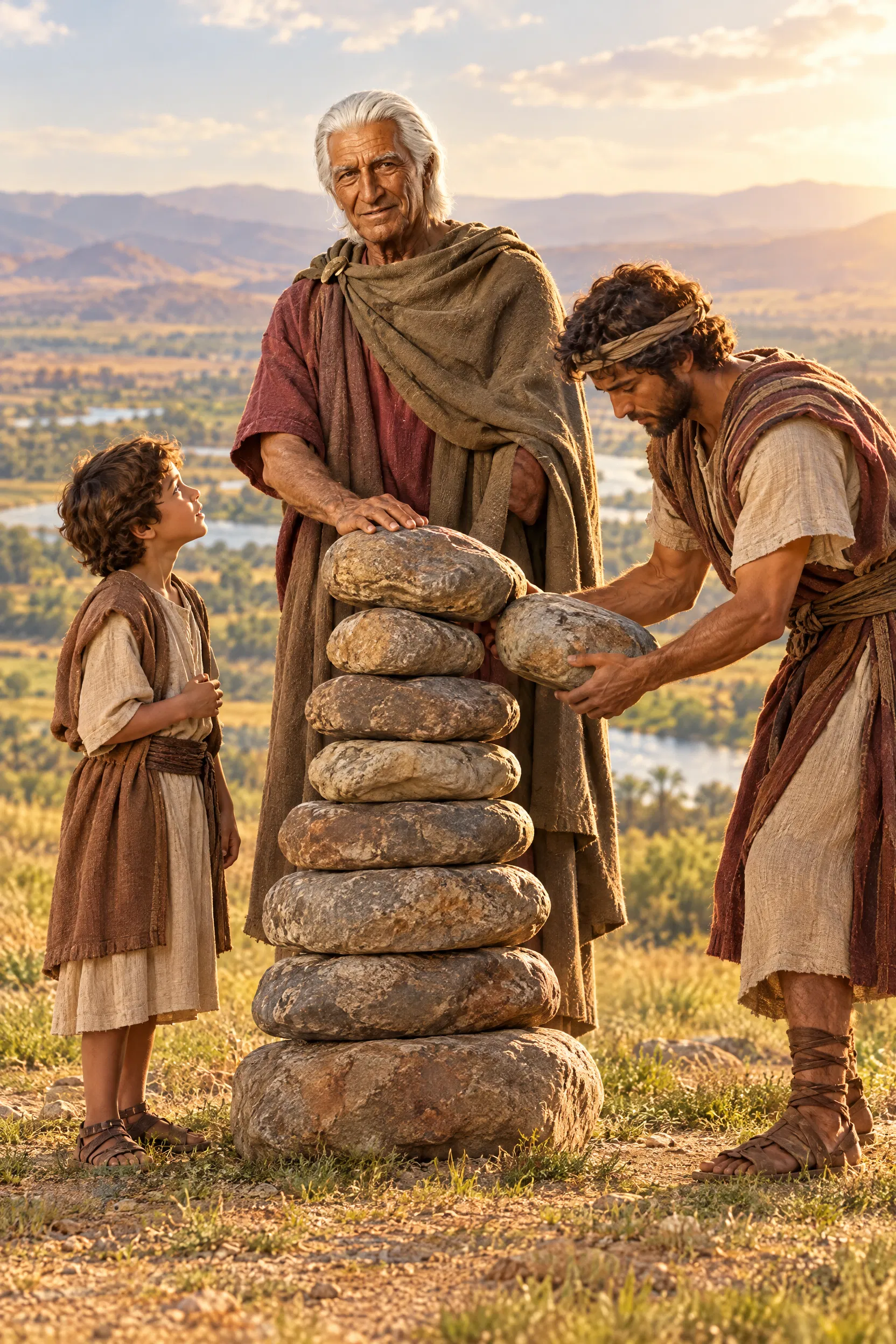 Joshua Sets Up Twelve Stones at Gilgal