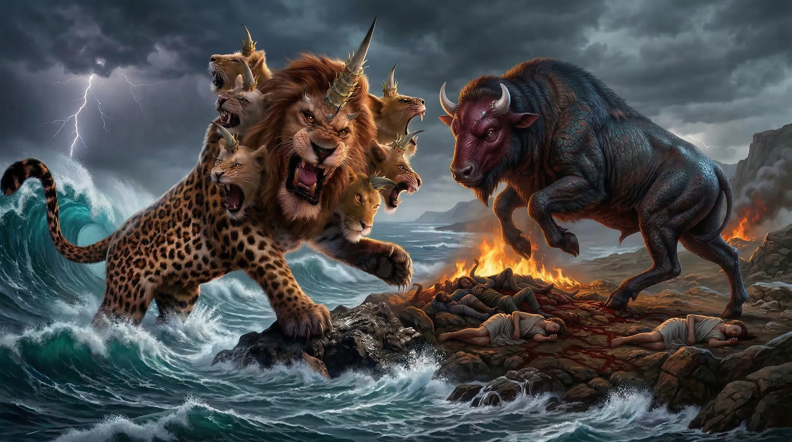 Vision of the two Beasts of Revelation 13