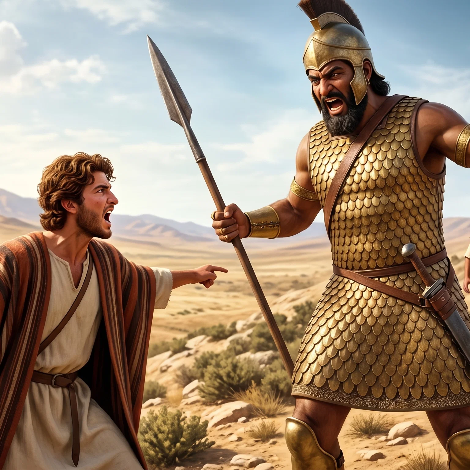 David Faces the Giant Goliath