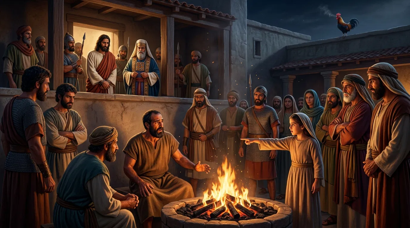 Peter Denying Jesus in the Courtyard