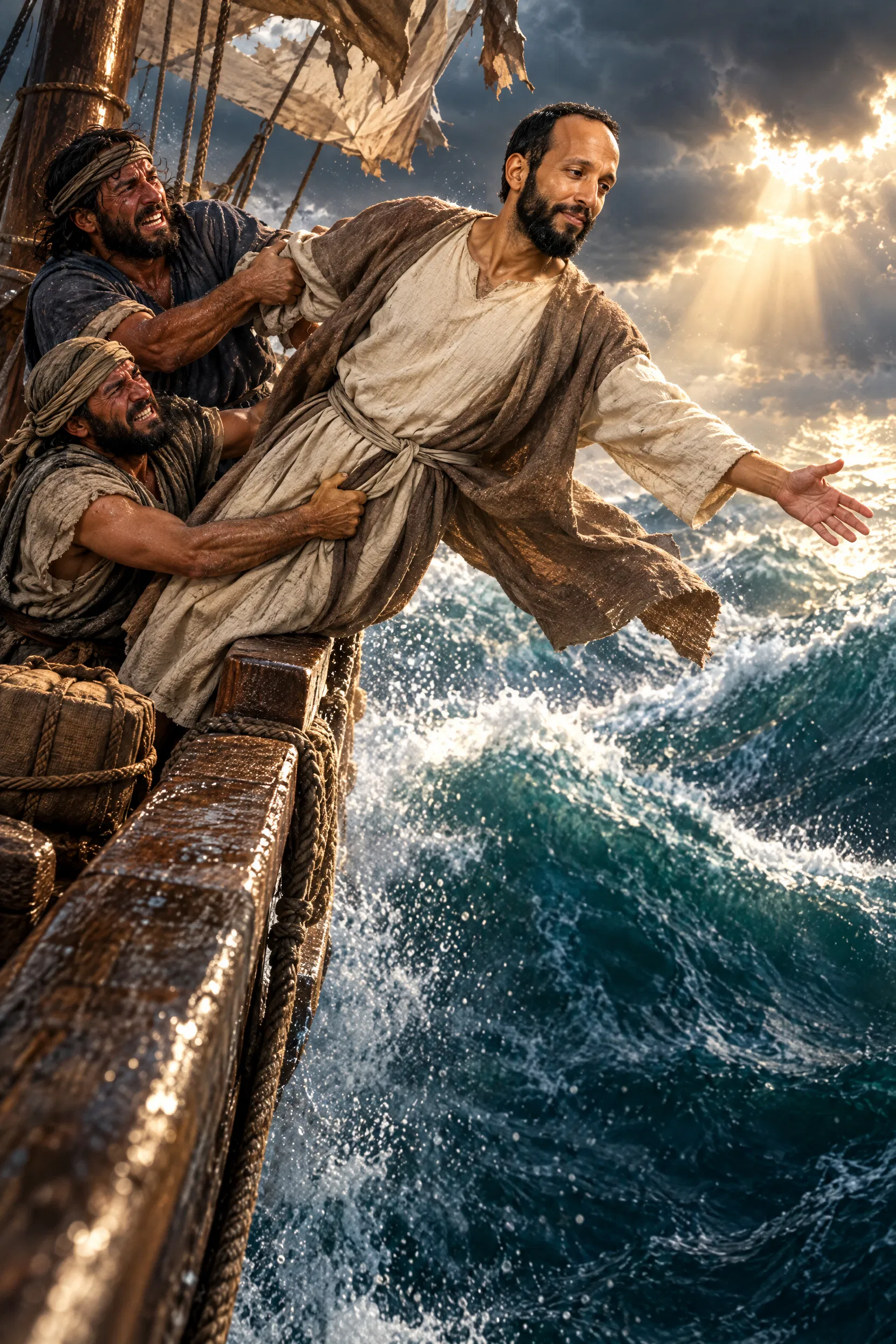 Sailors Cast Jonah Into the Stormy Sea