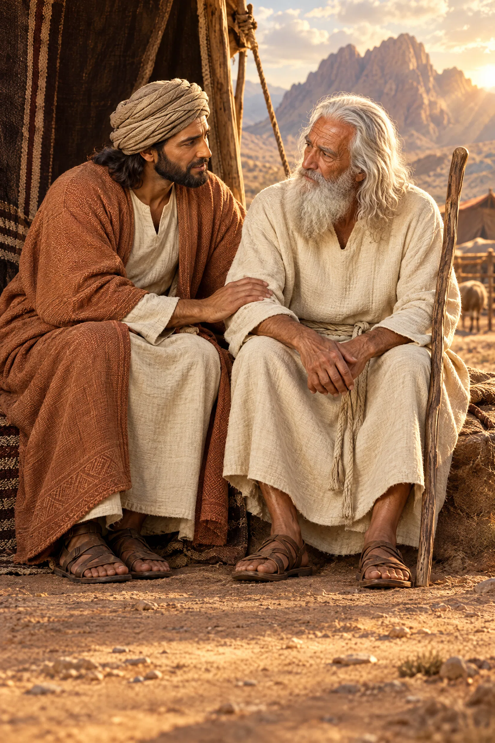 Jethro Advises Moses at the Tent