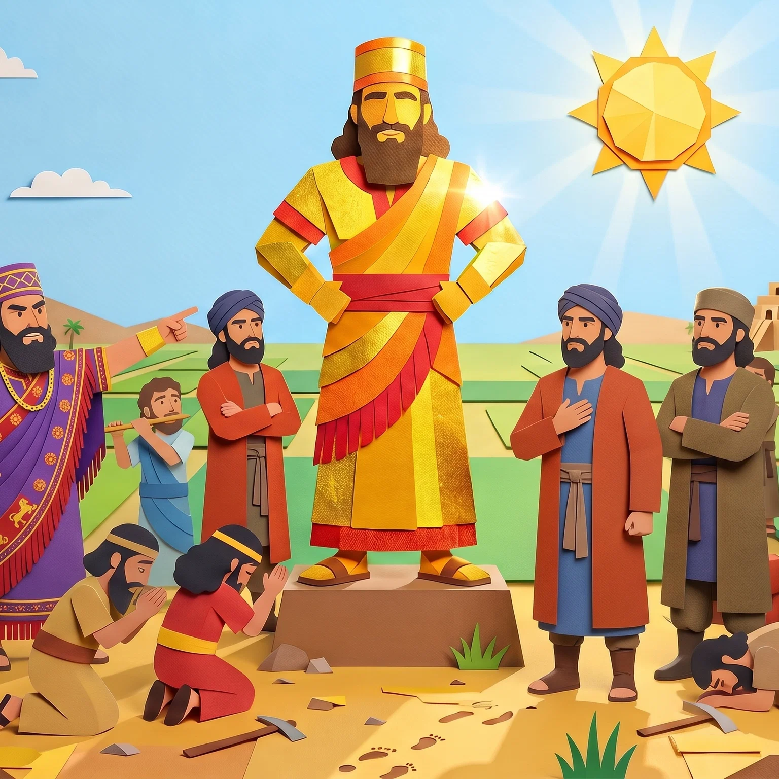 Unwavering Faith Before the Golden Idol