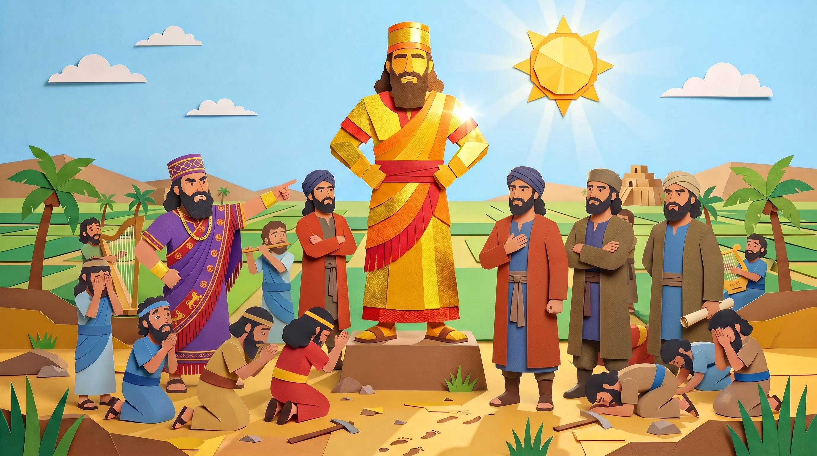 Unwavering Faith Before the Golden Idol
