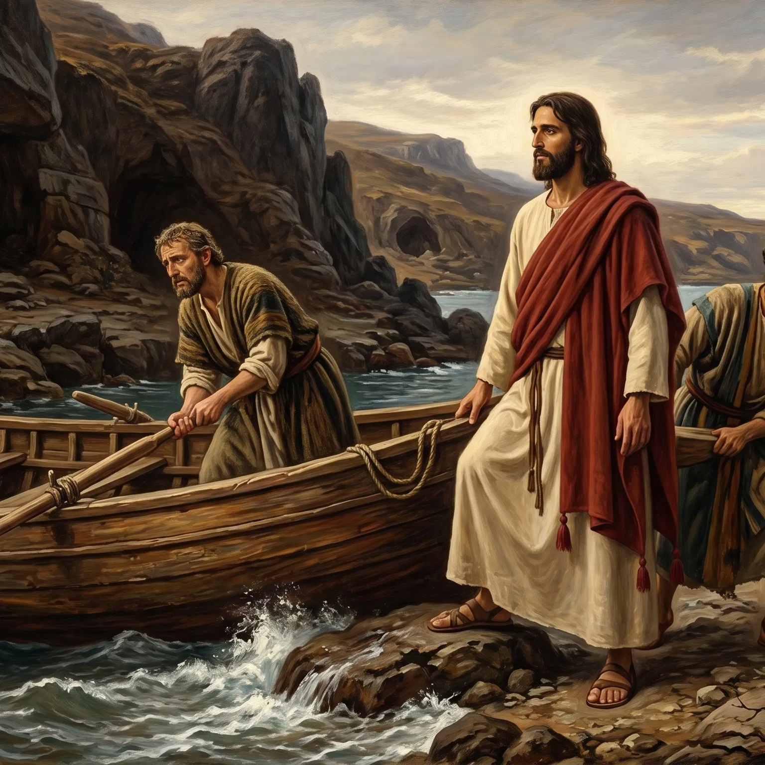 Jesus Lands on the Shore of the Gadarenes