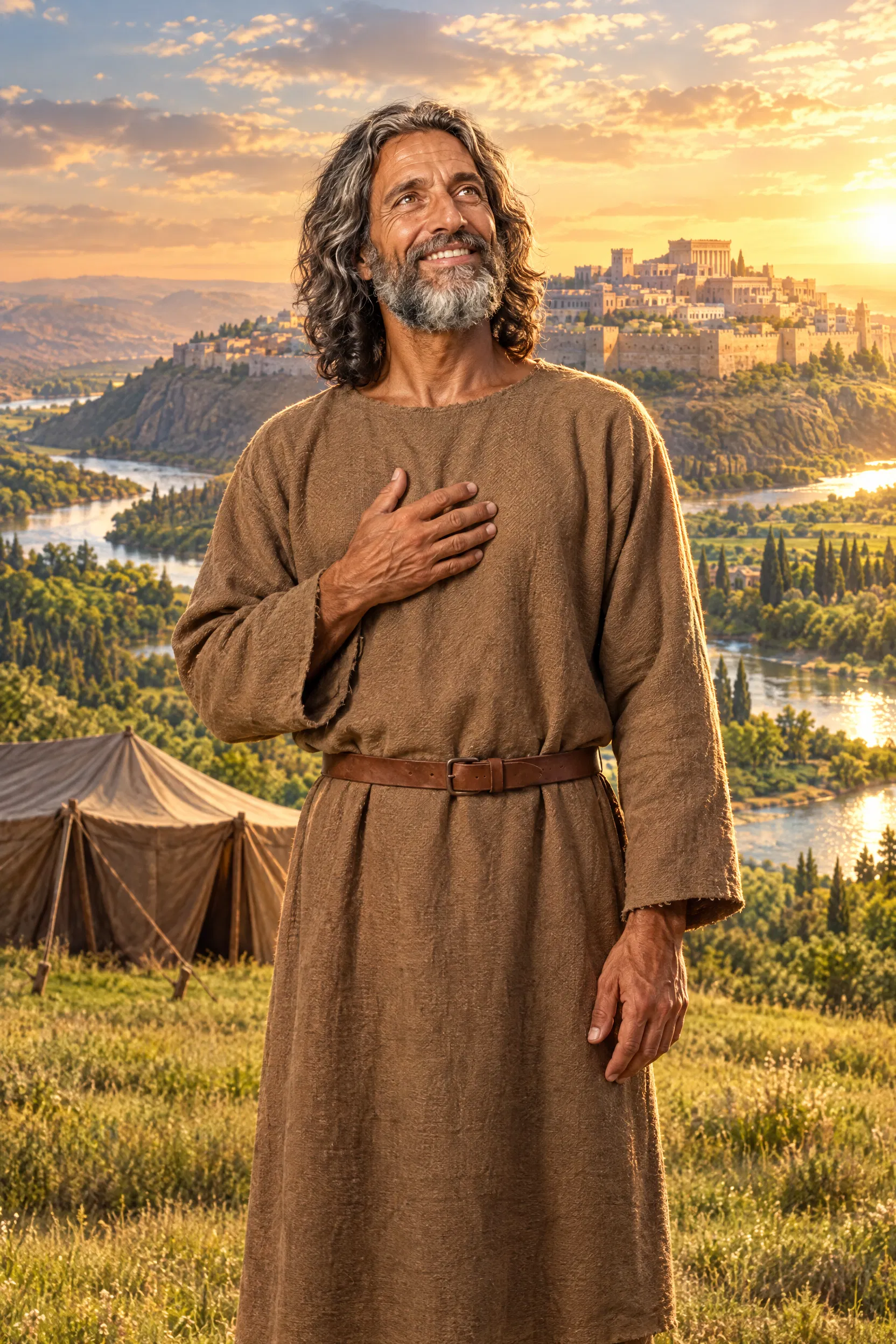 Isaiah Looks at Jerusalem Among Broad Rivers