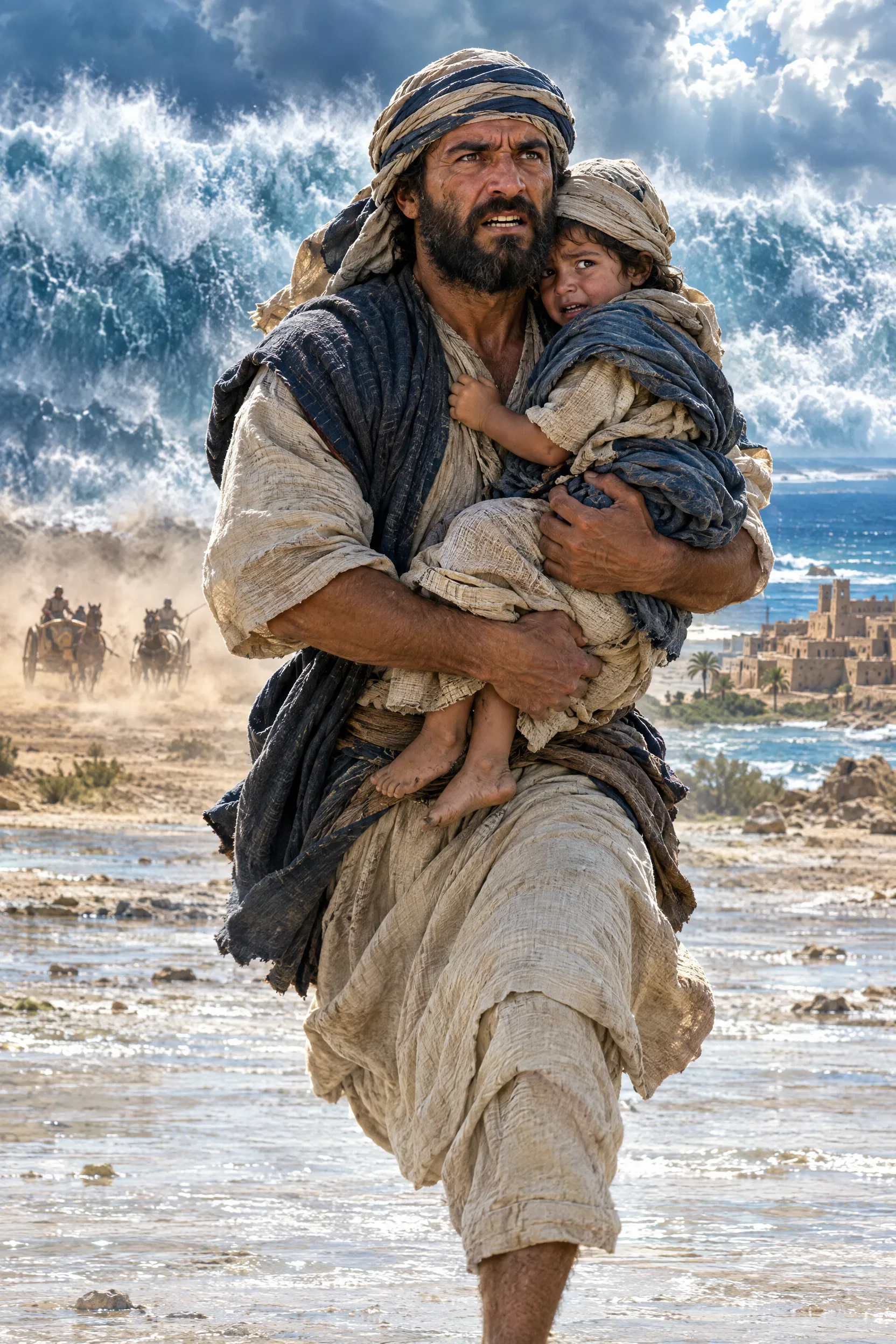 A Philistine Father Flees the Flood from the North