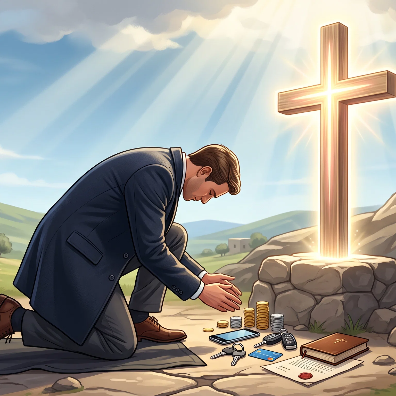 Surrendering Worldly Treasures at the Cross