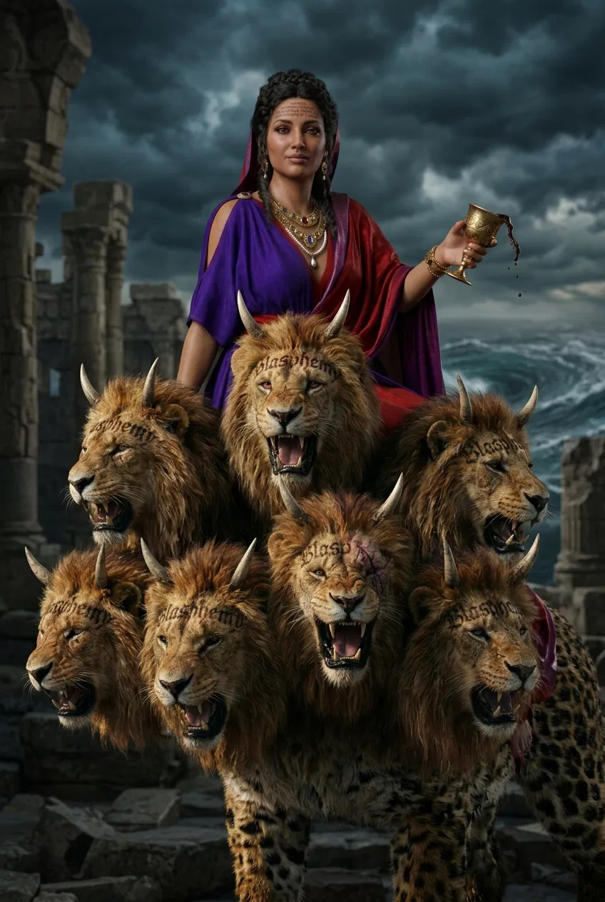 Woman Seated on the Seven-Headed Beast