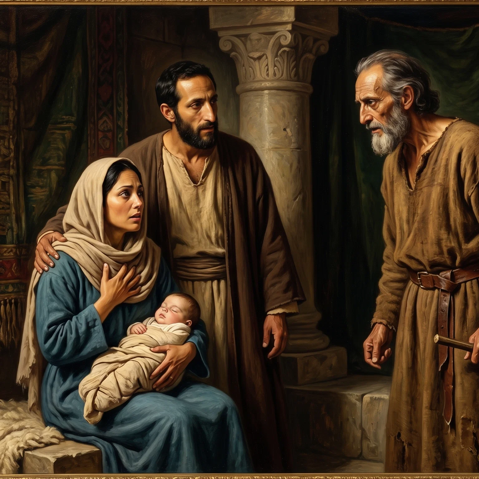Simeon Prophesies Over The Infant Jesus