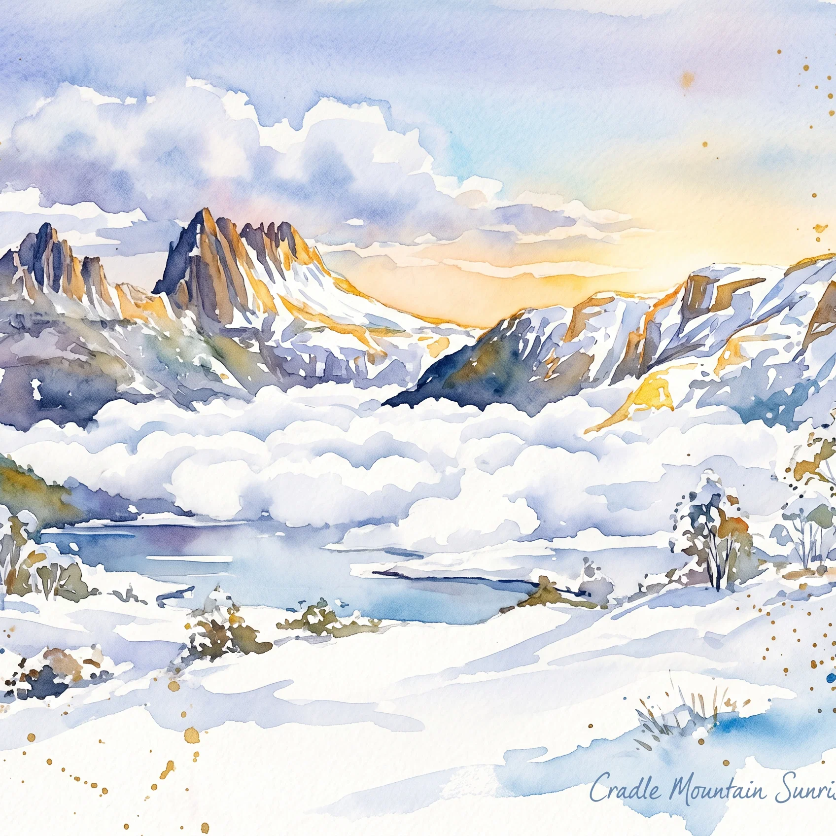 Divine Light Over Cradle Mountain