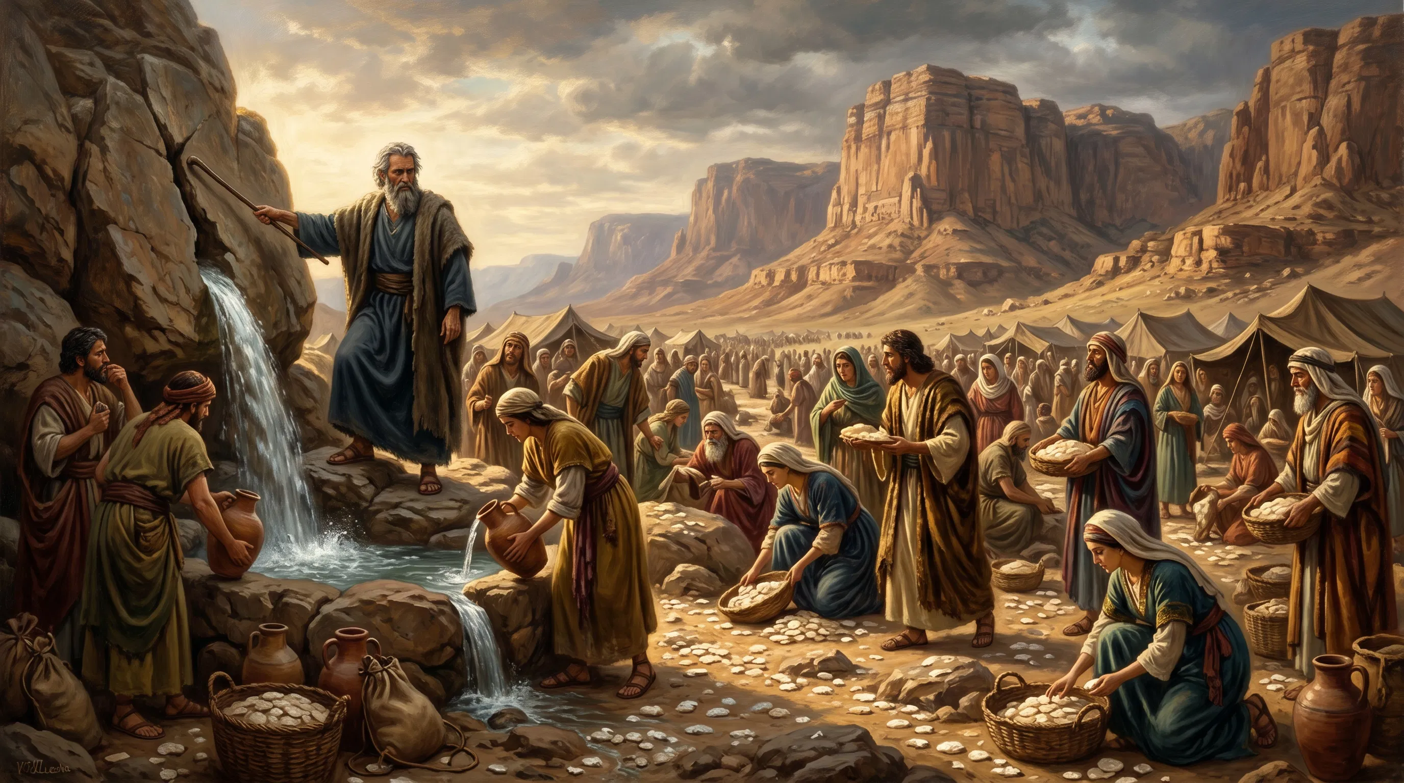 Manna Falling From the Heavens