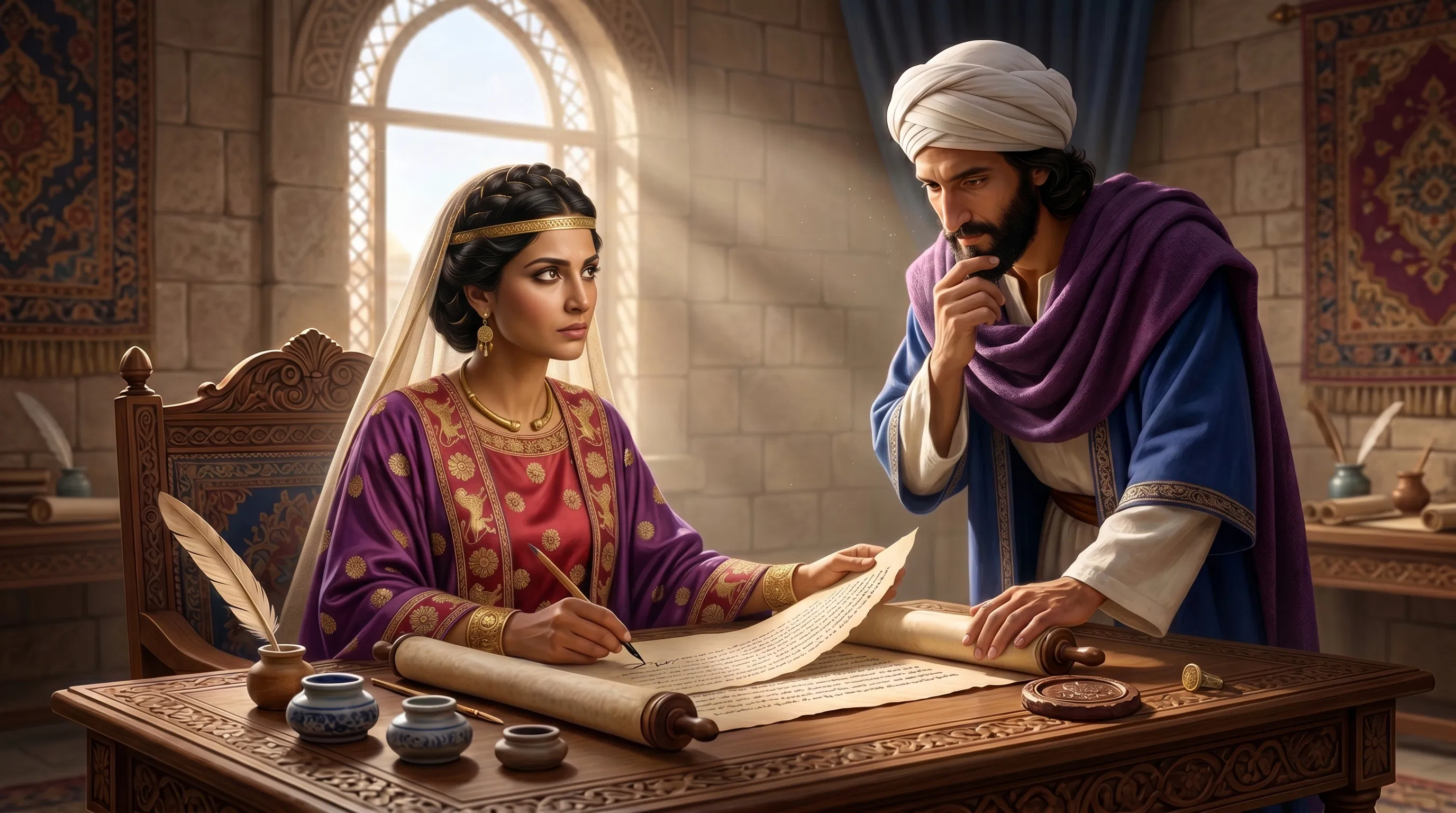 Esther and Mordecai Silent Counsel