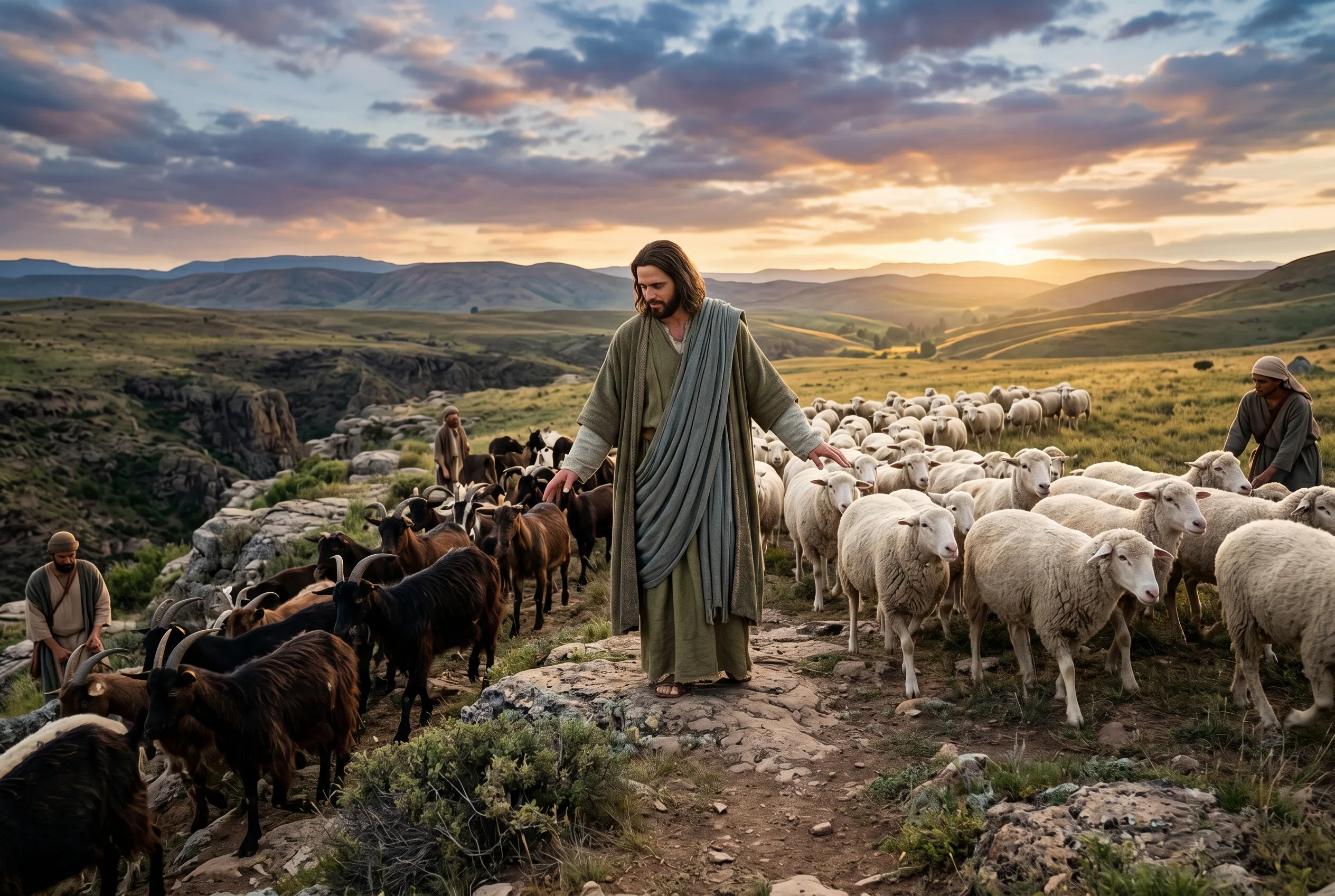 Jesus Separates the Sheep from the Goats