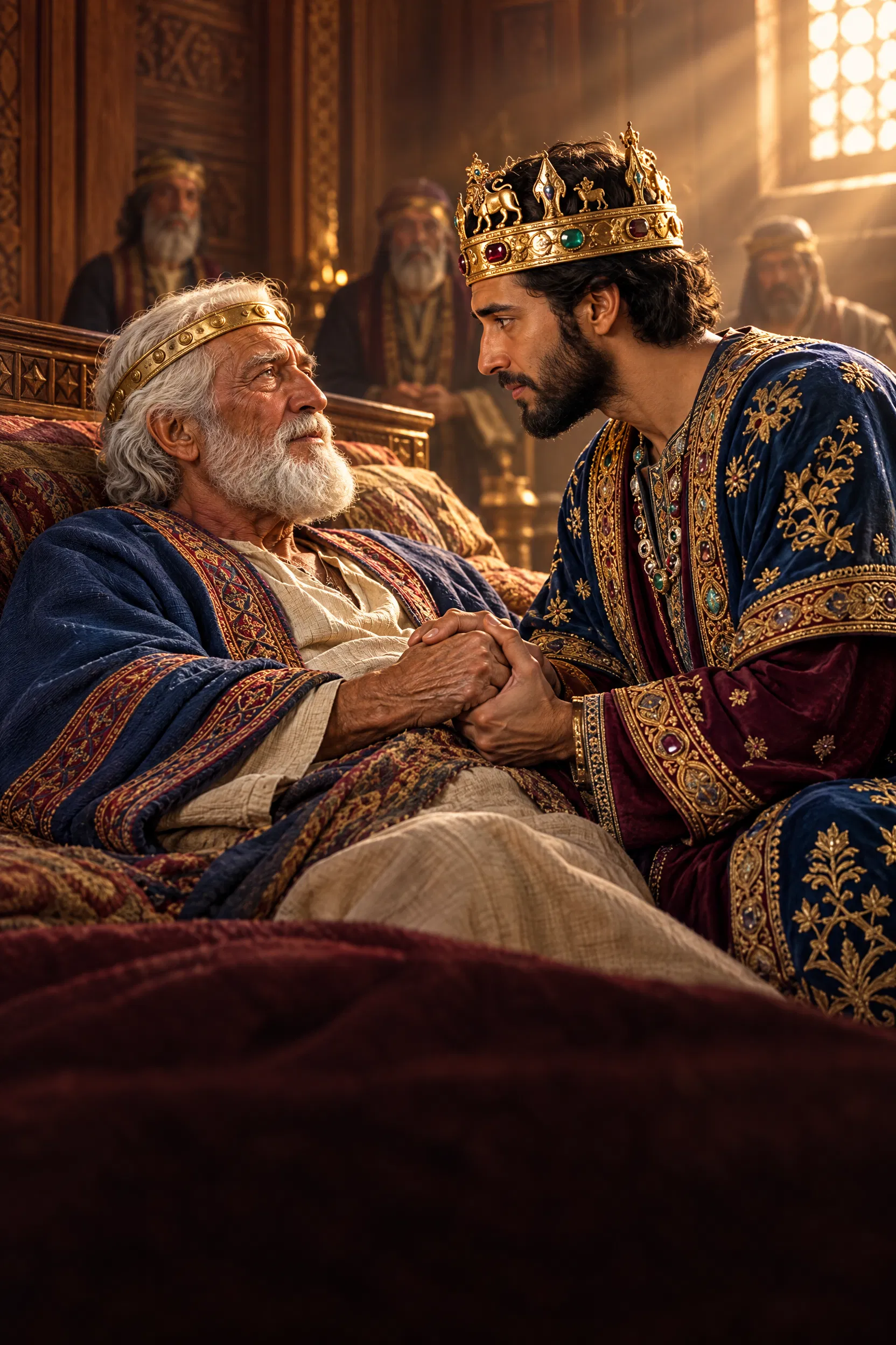David Charges Solomon on His Deathbed