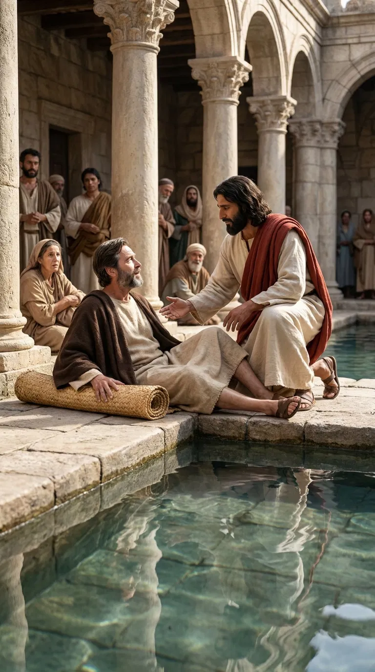 Jesus Heals the Man at the Pool of Bethesda