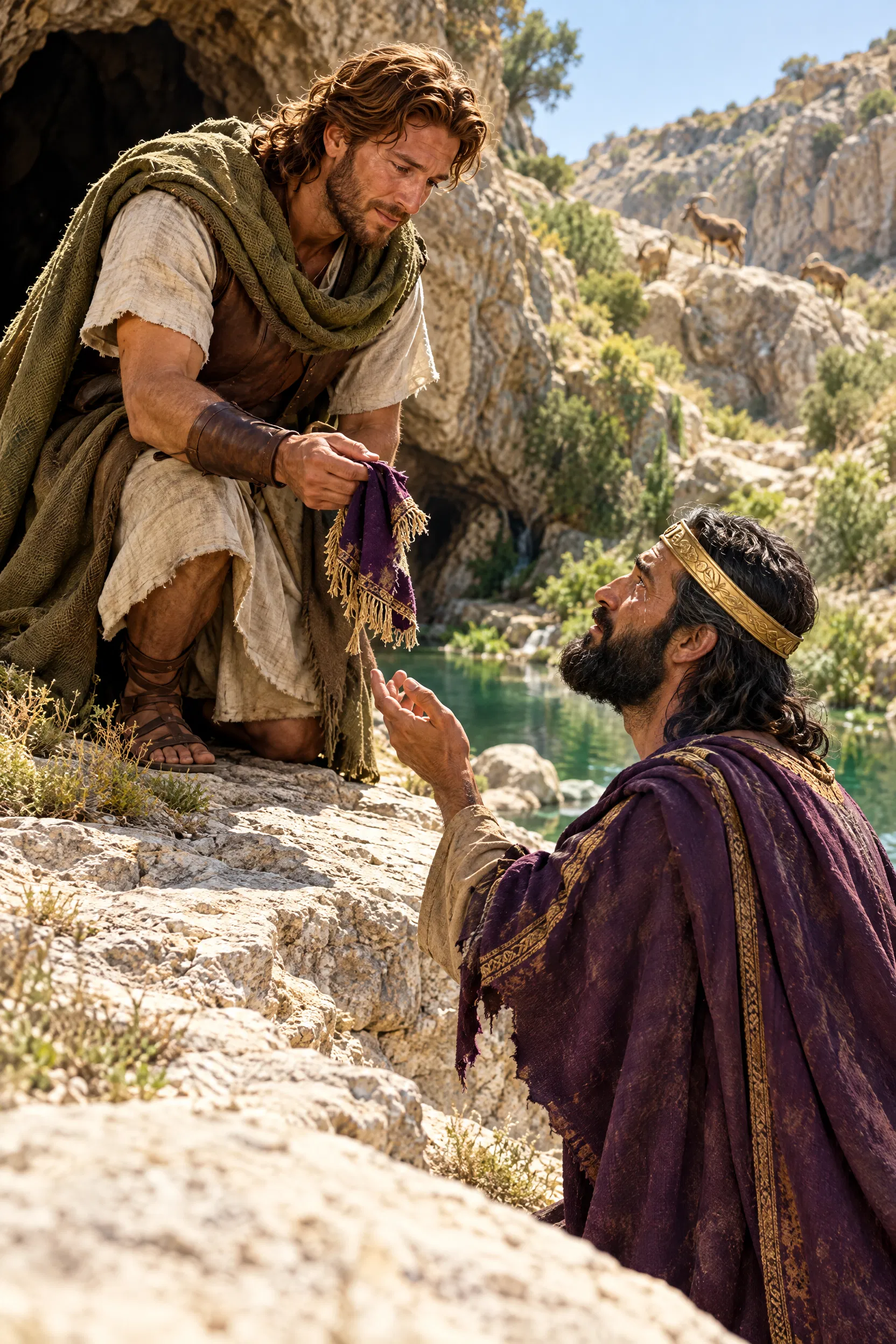 David Shows Saul the Cut Robe Corner