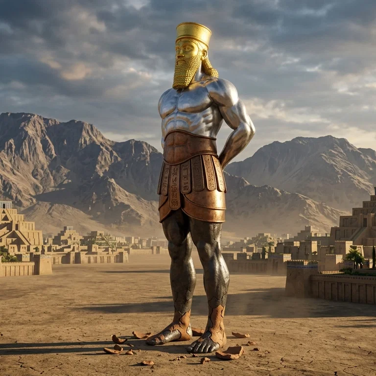 Nebuchadnezzars Visionary Statue of Ancient Babylon