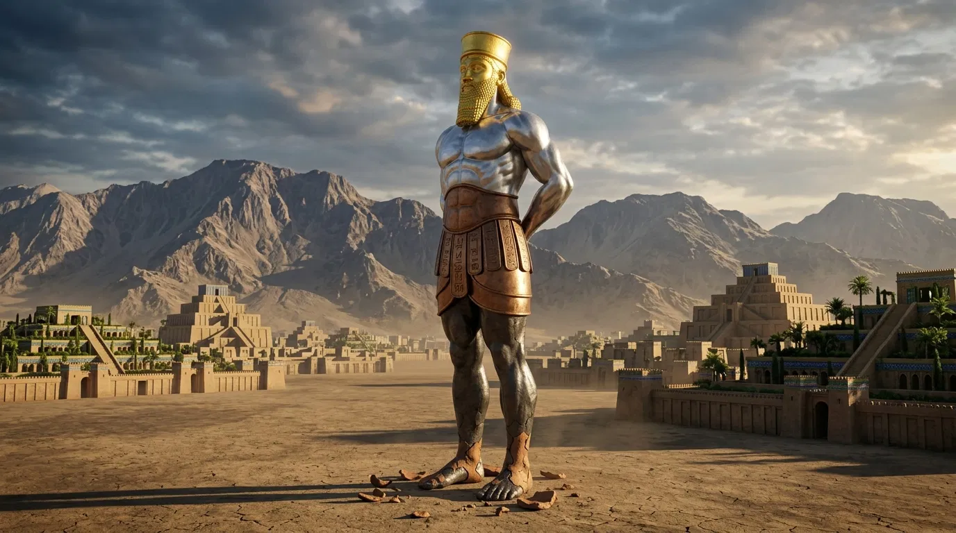 Nebuchadnezzars Visionary Statue of Ancient Babylon