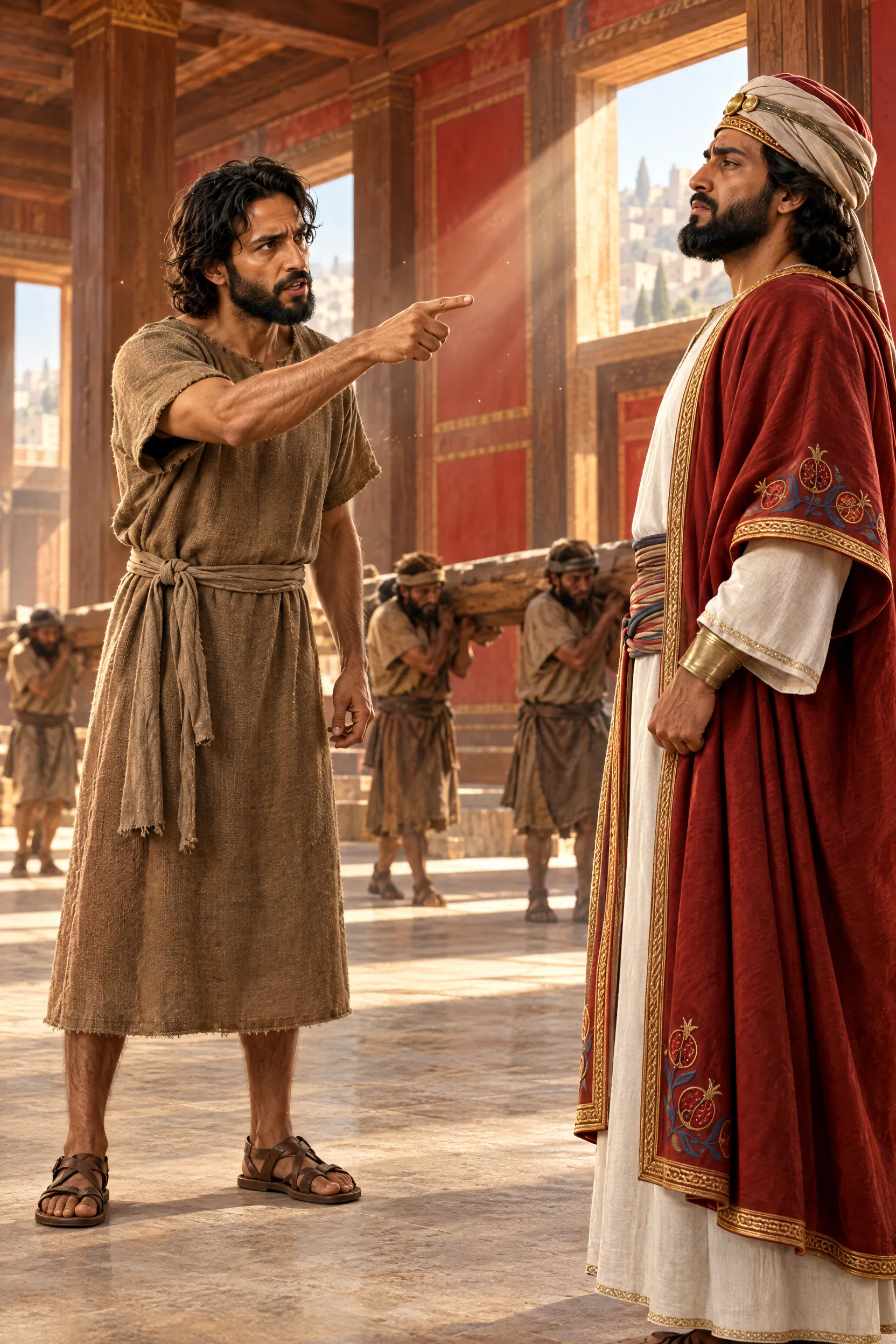 Jeremiah Confronts Jehoiakim in His Cedar Palace