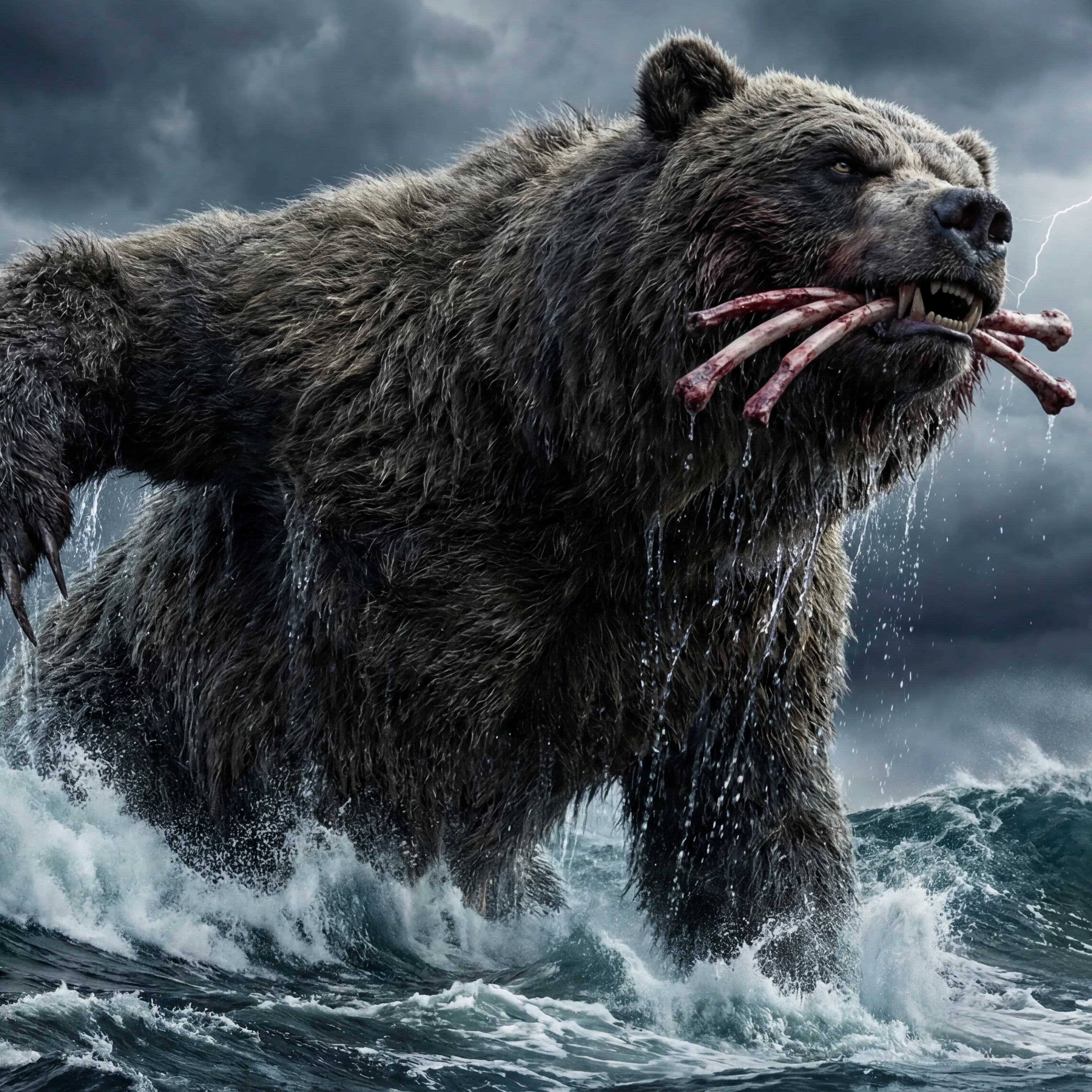 The Bear with Three Ribs Rising from the Sea