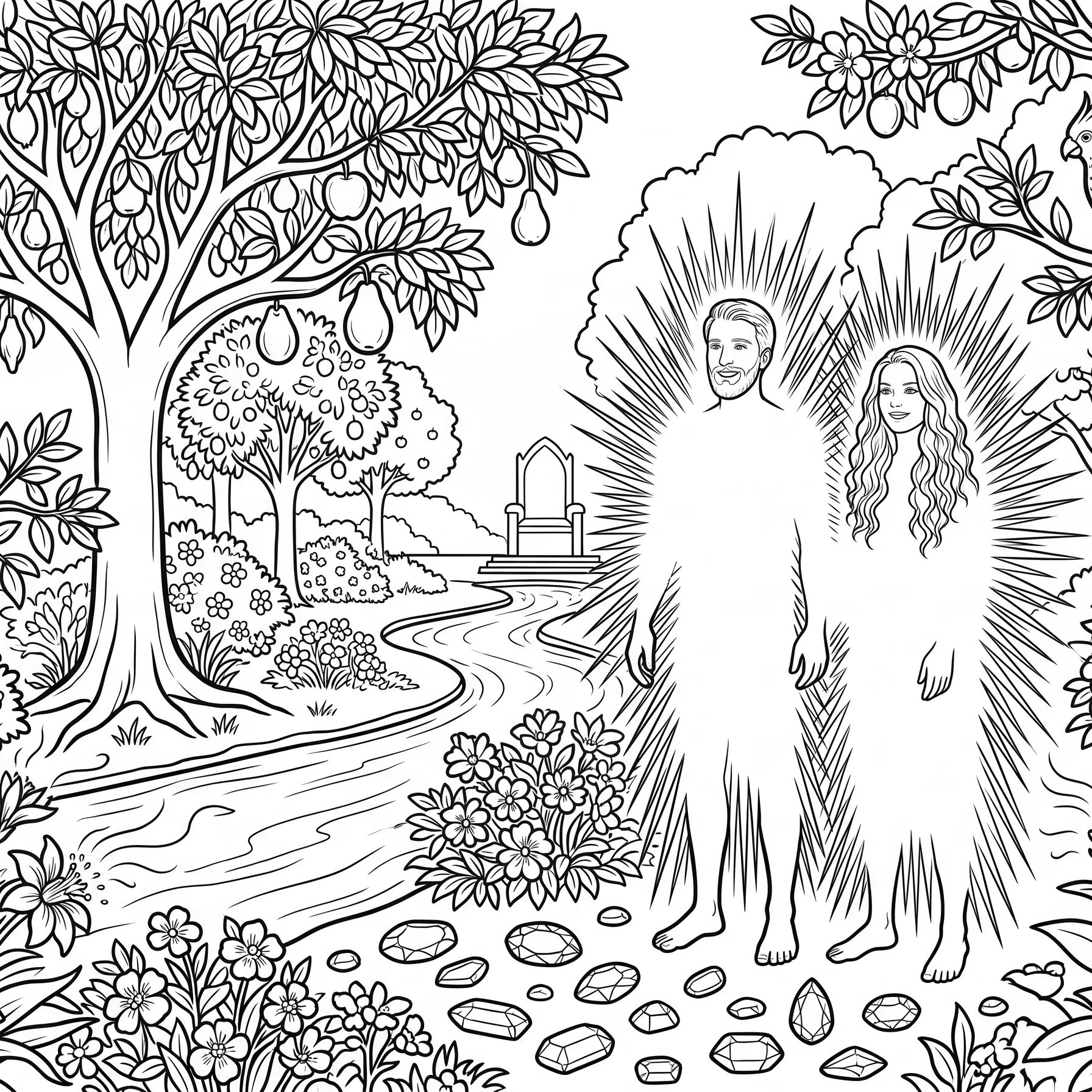 Adam and Eve in the Garden of Eden