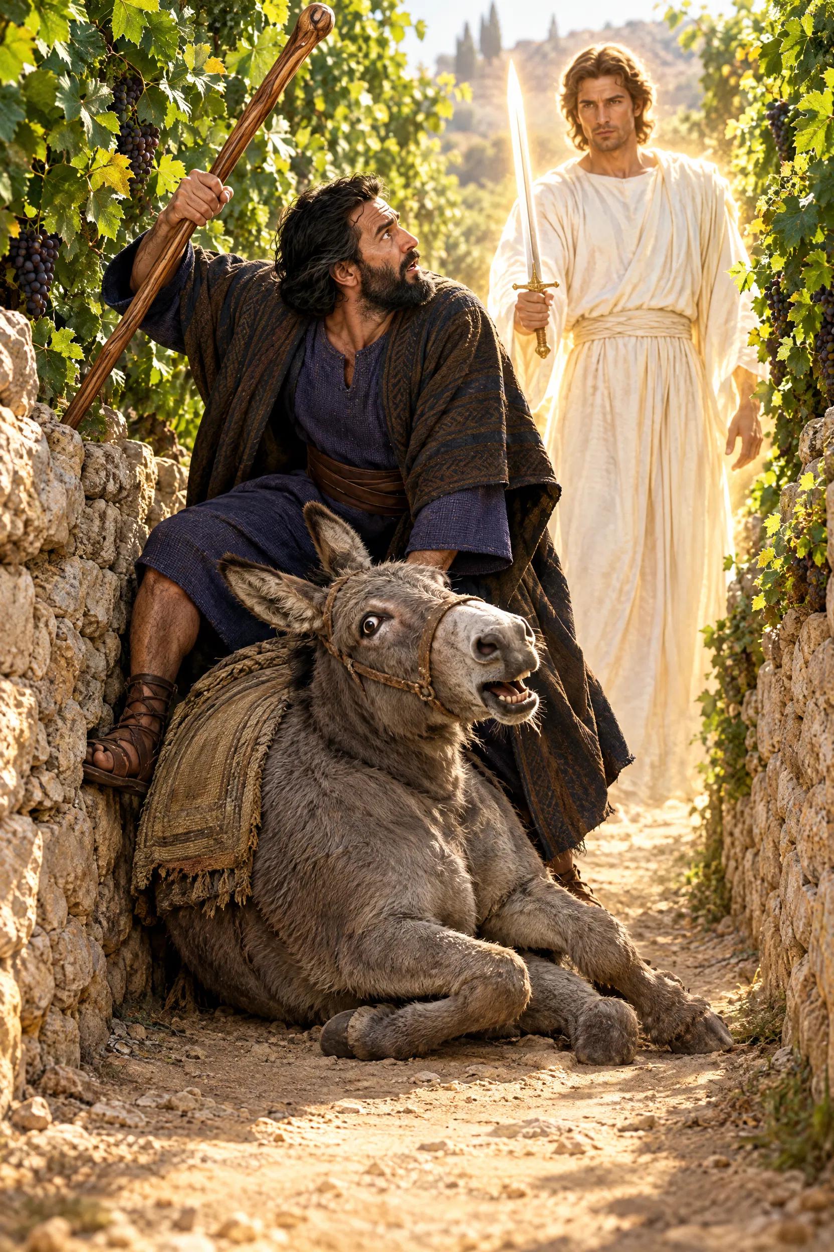 Balaam's Donkey Falls Before the Angel