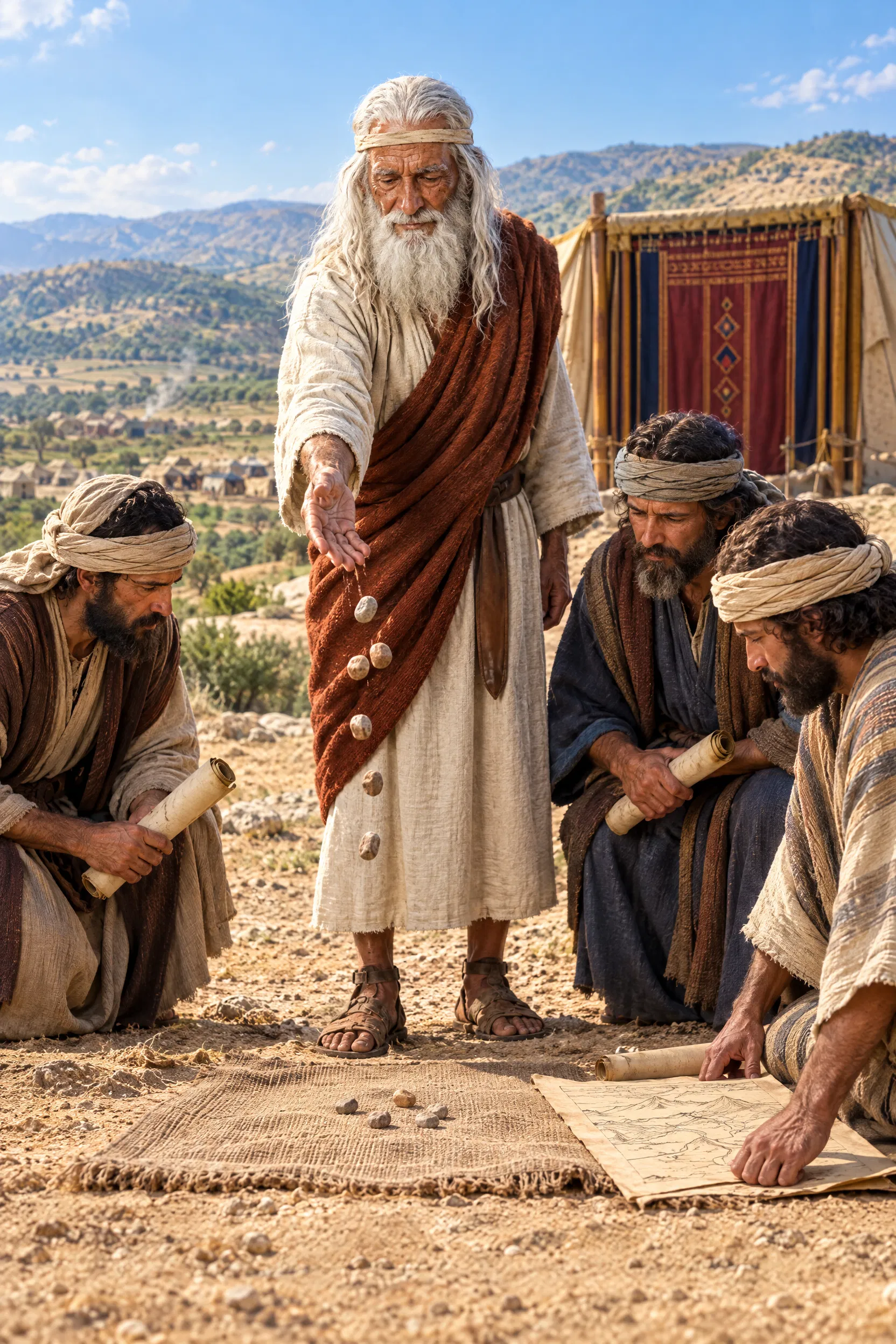 Joshua Casts Lots at Shiloh