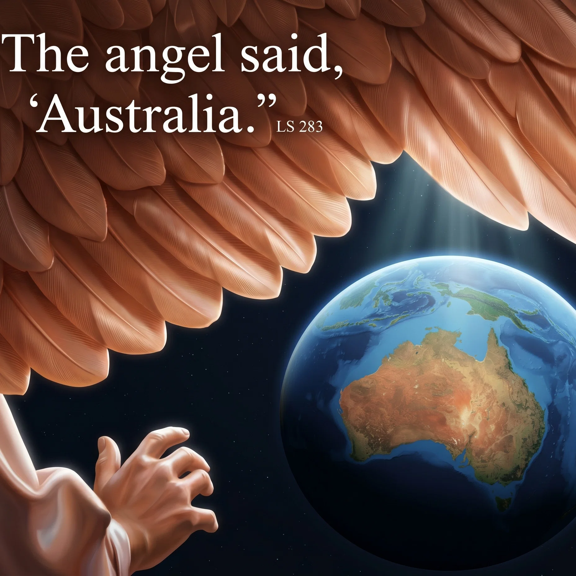 Divine Messenger Over Australia