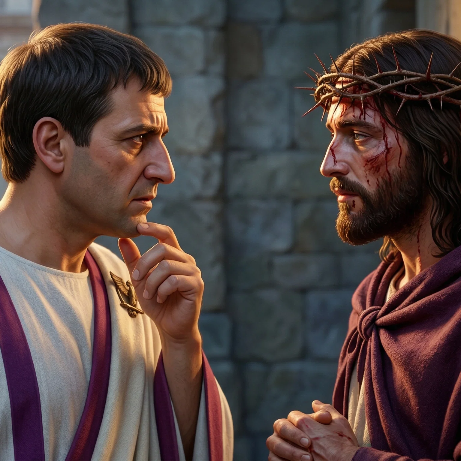 Pilate Questions Christ
